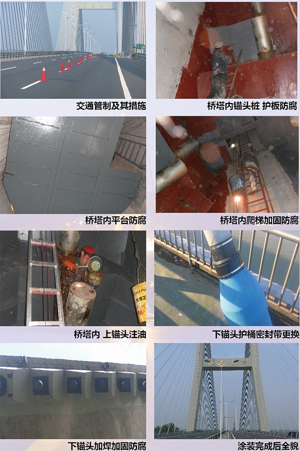 大桥主缆除湿工程现场照片